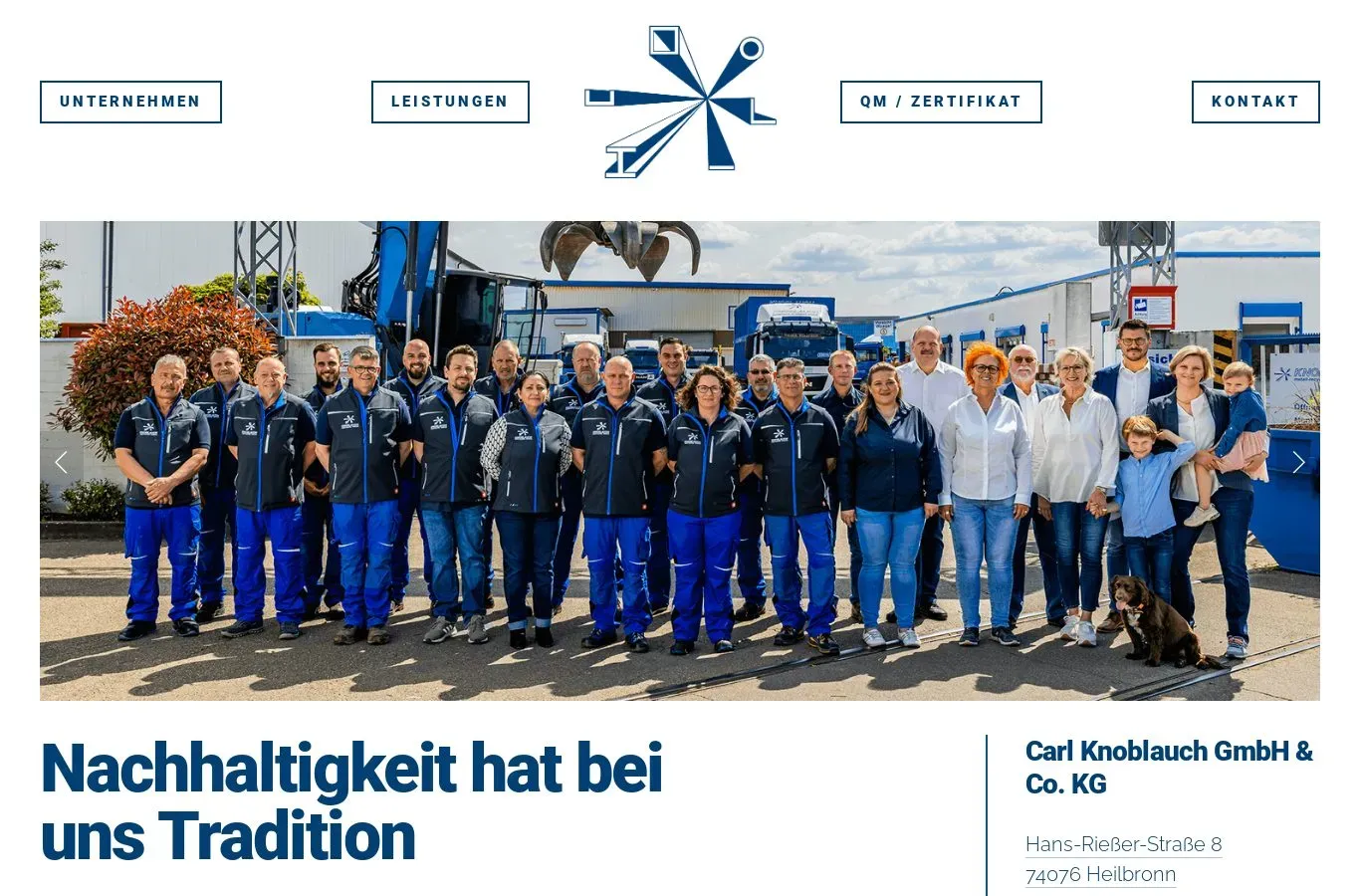 Website von Carl Knoblauch GmbH & Co. KG